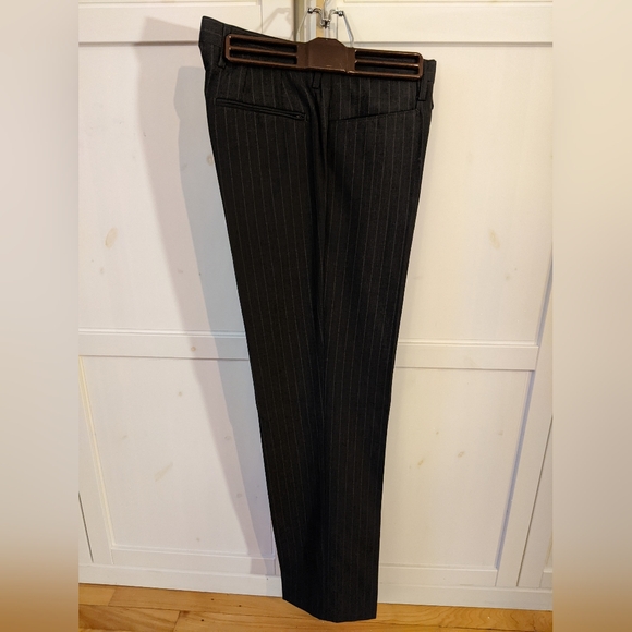Men's Pinstripe Dress Pants Gray - Picture 2 of 5